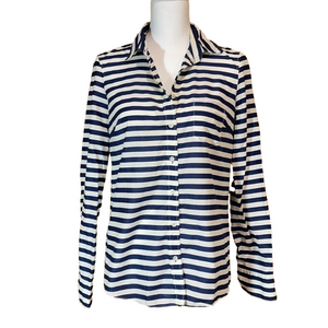 J.Crew Boy Fit Striped Button Down Top - EUC